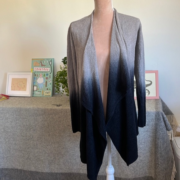 Barefoot Dreams Cozy Ombre Open Cardigan, Sz S/M - Picture 2 of 5
